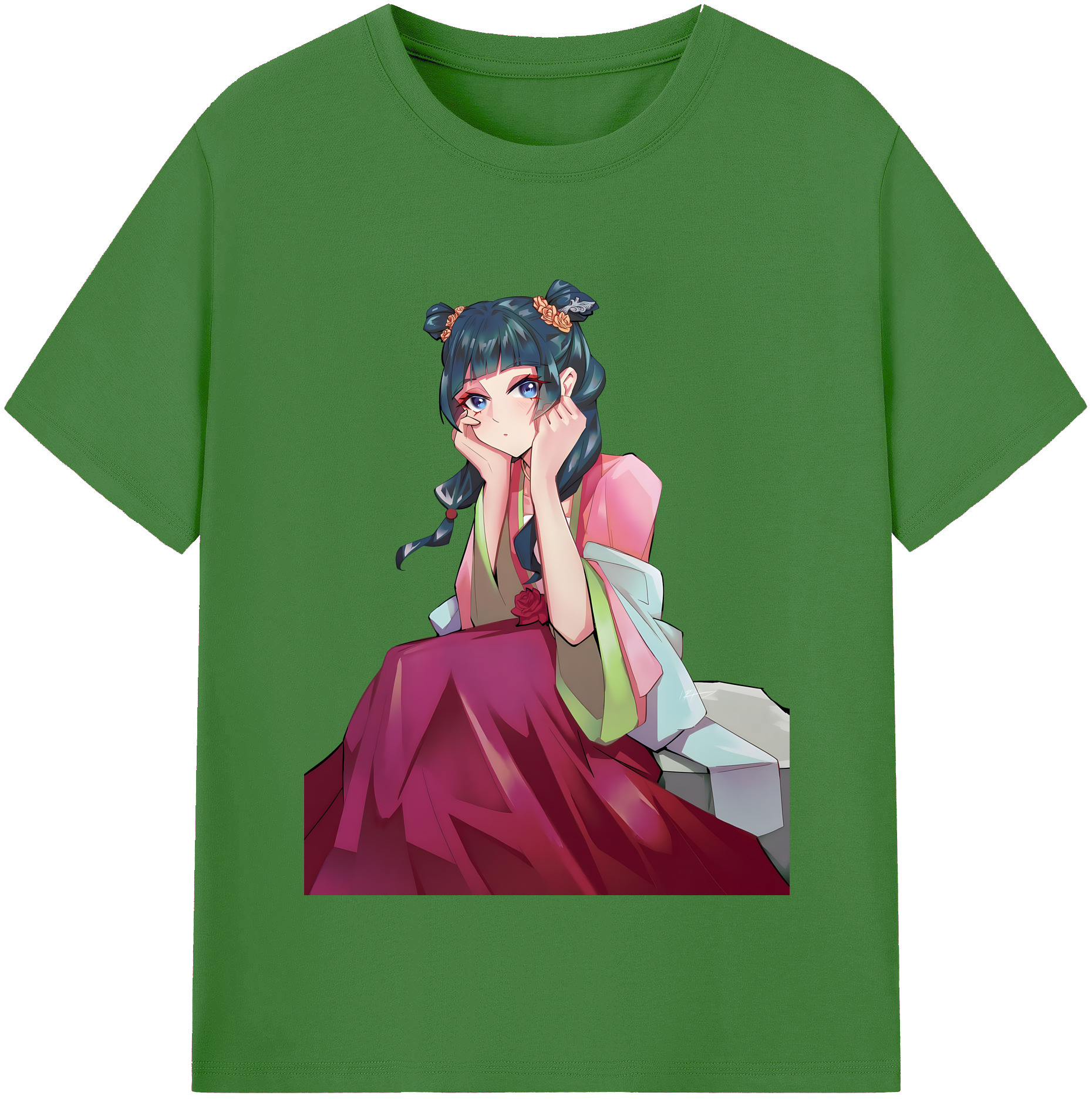 （画像用） 薬屋のひとりごと The Apothecary Diaries レディースカジュアルプリントTシャツ（綿100％）